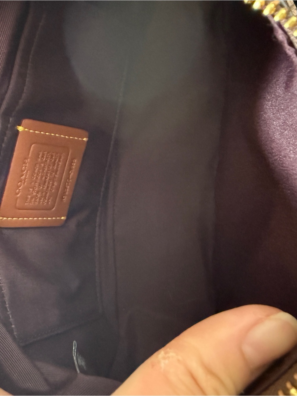 Never Used Coach Signature Small Saddle Bag in Brown With Purse Charm Included - Picture 11 of 13